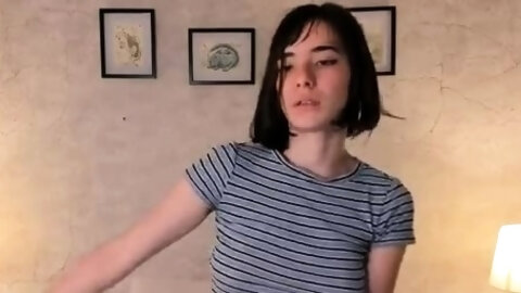 Webcam Amateur Sexy Teen Touching Her Big...