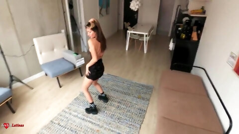 Latina Teen Martina Dances For The Camera