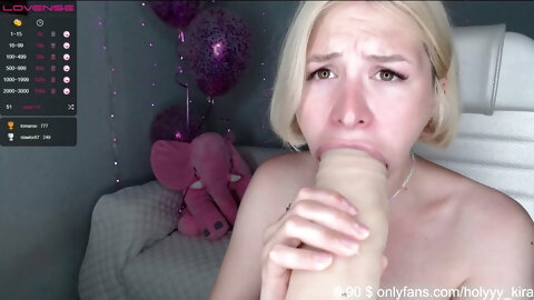 Slim Girl Has Fun With A Big Dildo