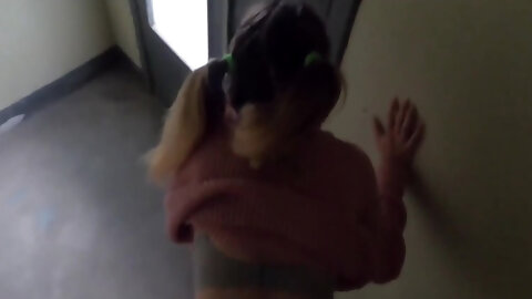 Stepsister Couldn't Wait To Get Home...